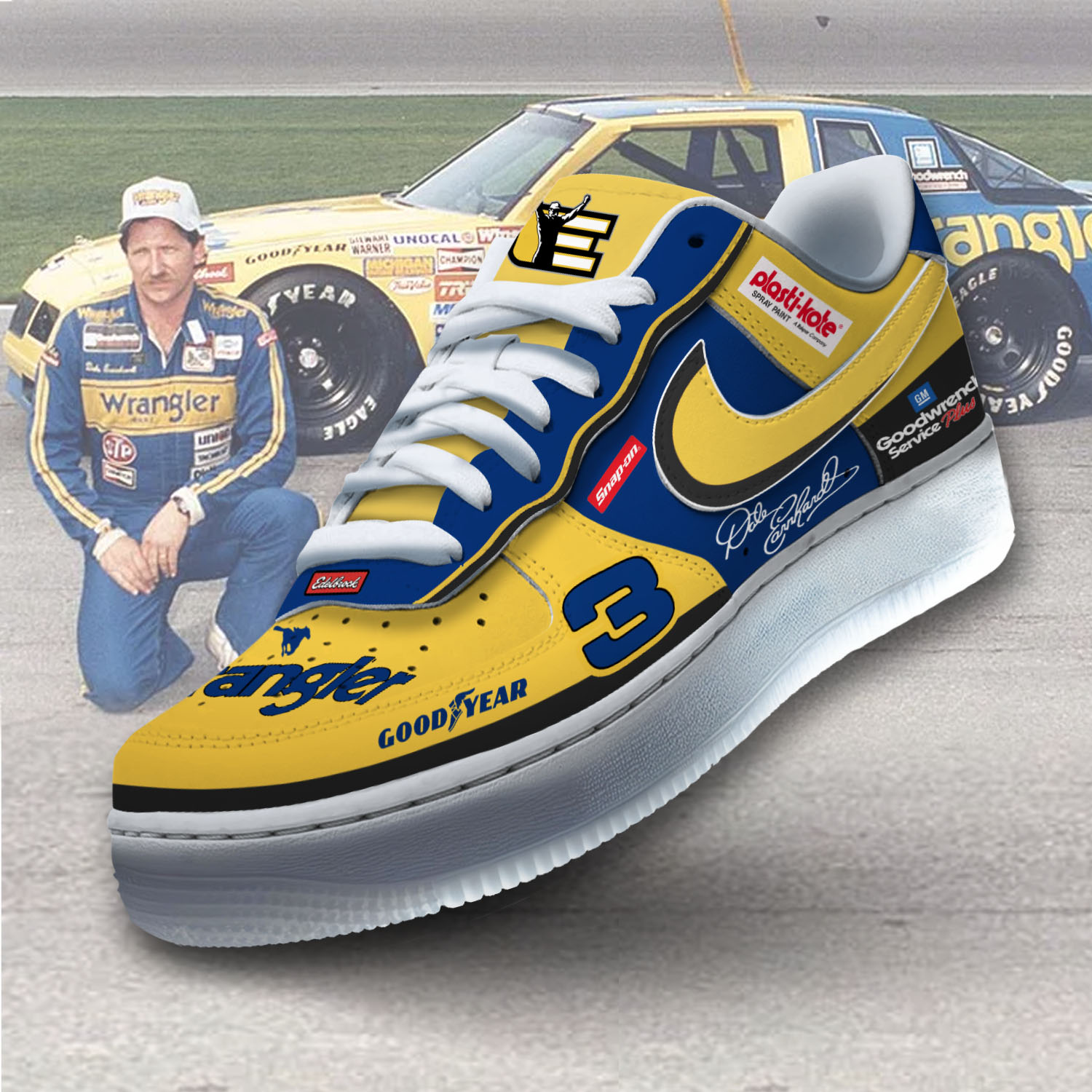 JWFancy Dale Earnhardt Air Low-Top Sneakers Shoes For Men And Women