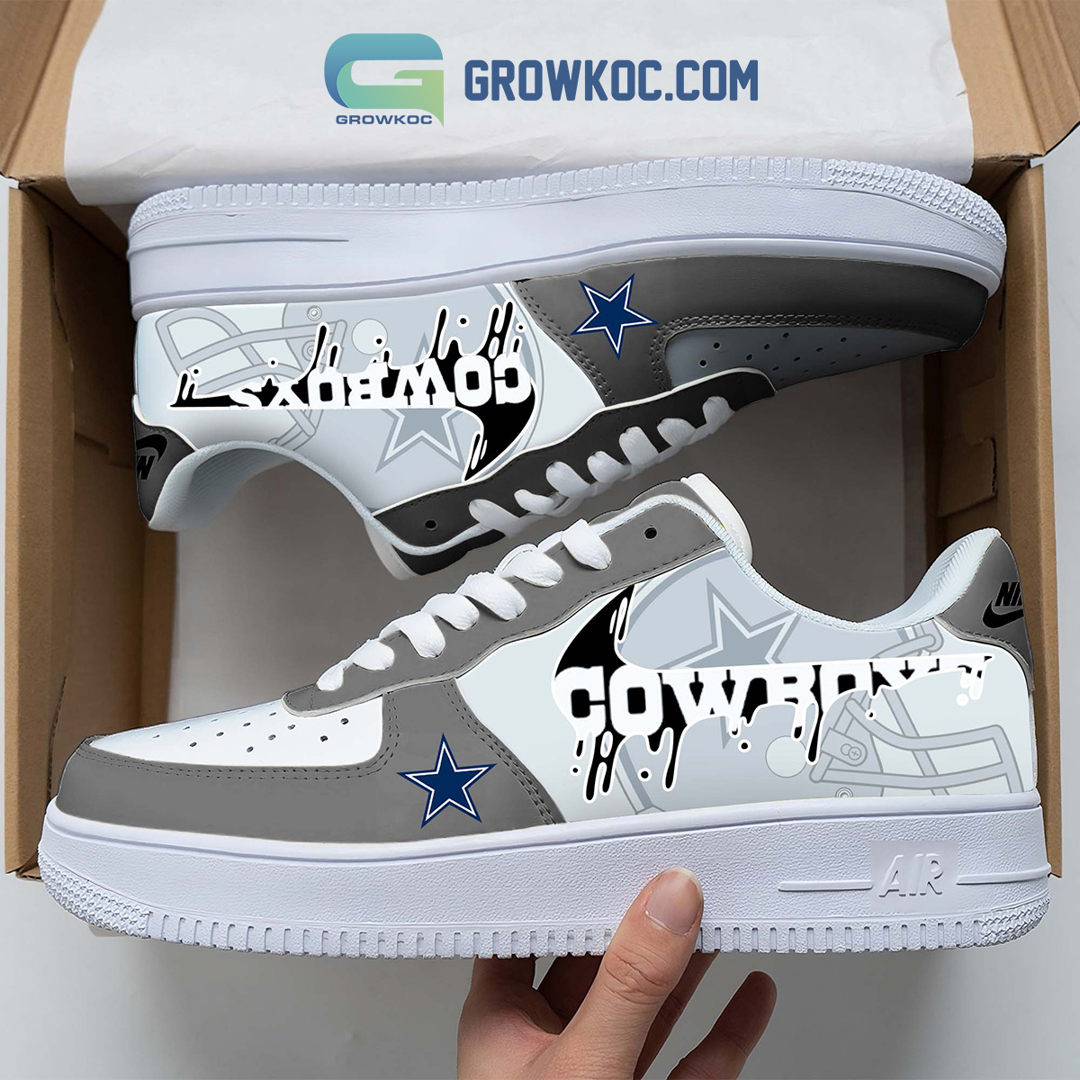 JWFancy Dallas Cowboys Air Low-Top Sneakers Shoes For Men And Women