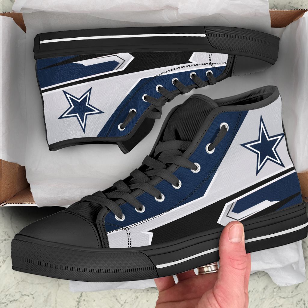 JWFancy Dallas Cowboys High Top Canvas Sneakers Shoes For Men And Women
