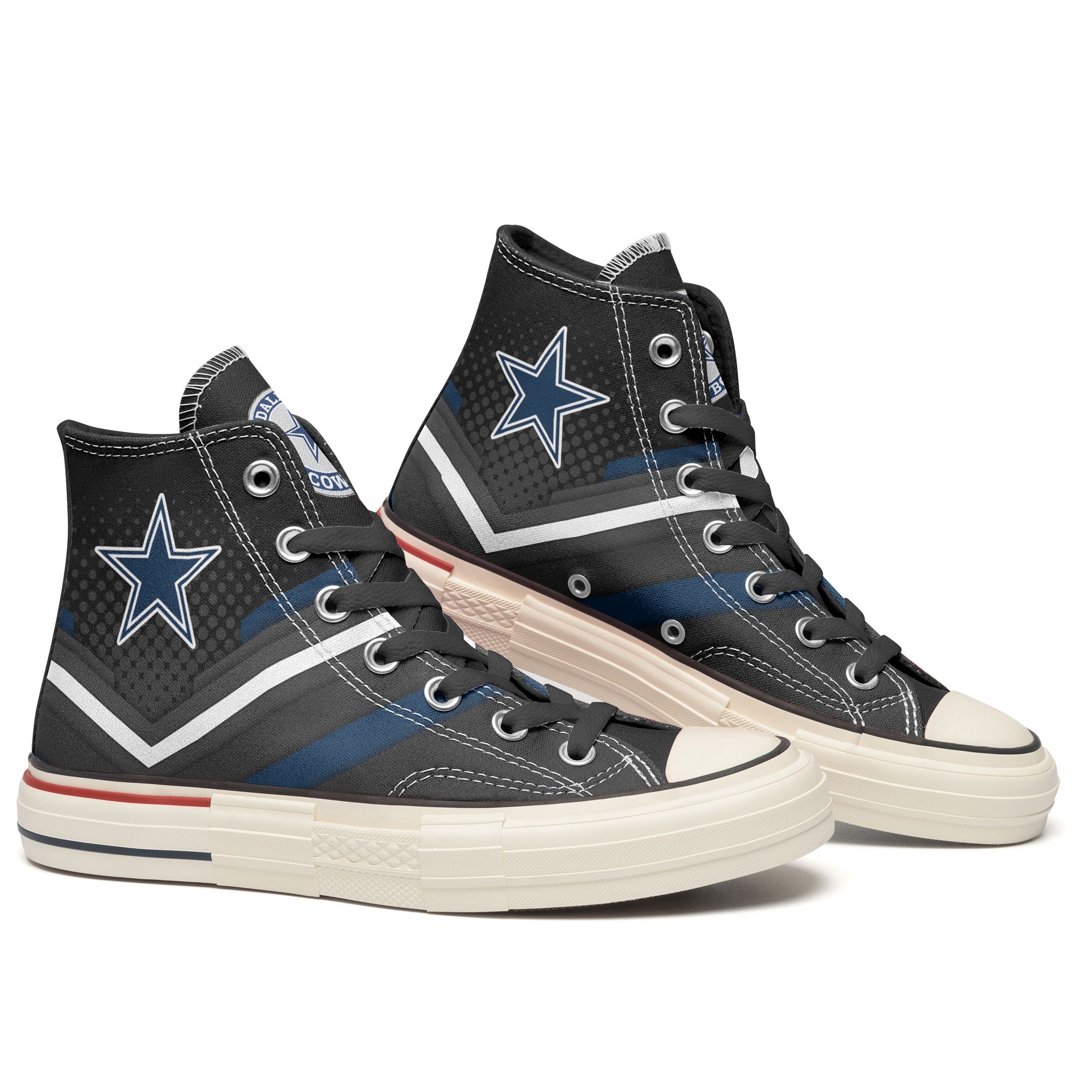 JWFancy Dallas Cowboys High Top Canvas Sneakers Shoes For Men And Women