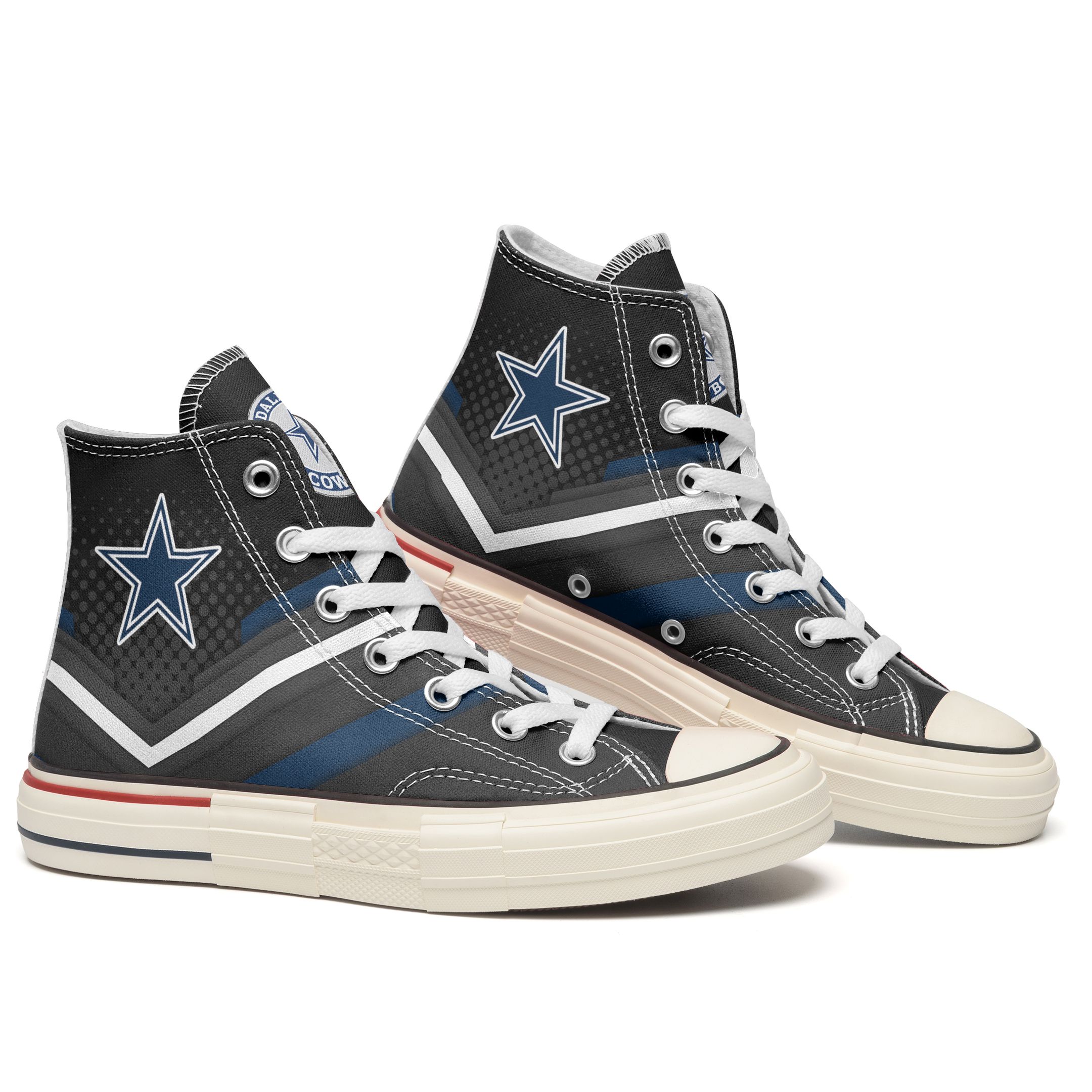 JWFancy Dallas Cowboys High Top Canvas Sneakers Shoes For Men And Women
