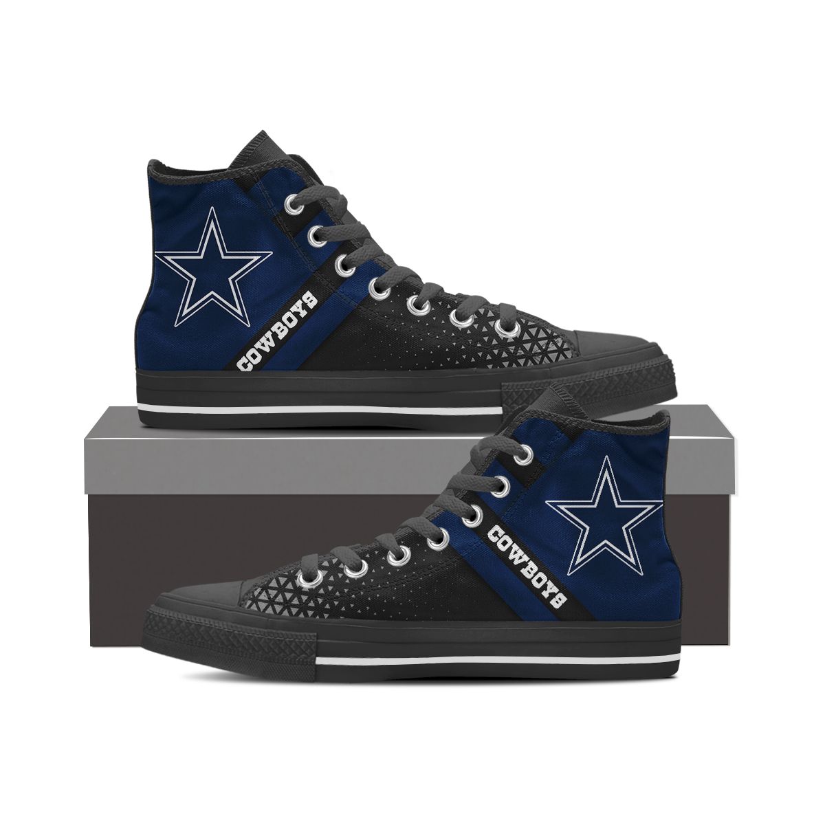 JWFancy Dallas Cowboys High Top Canvas Sneakers Shoes For Men And Women