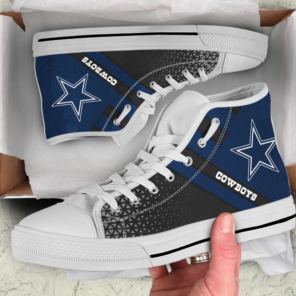 JWFancy Dallas Cowboys High Top Canvas Sneakers Shoes For Men And Women