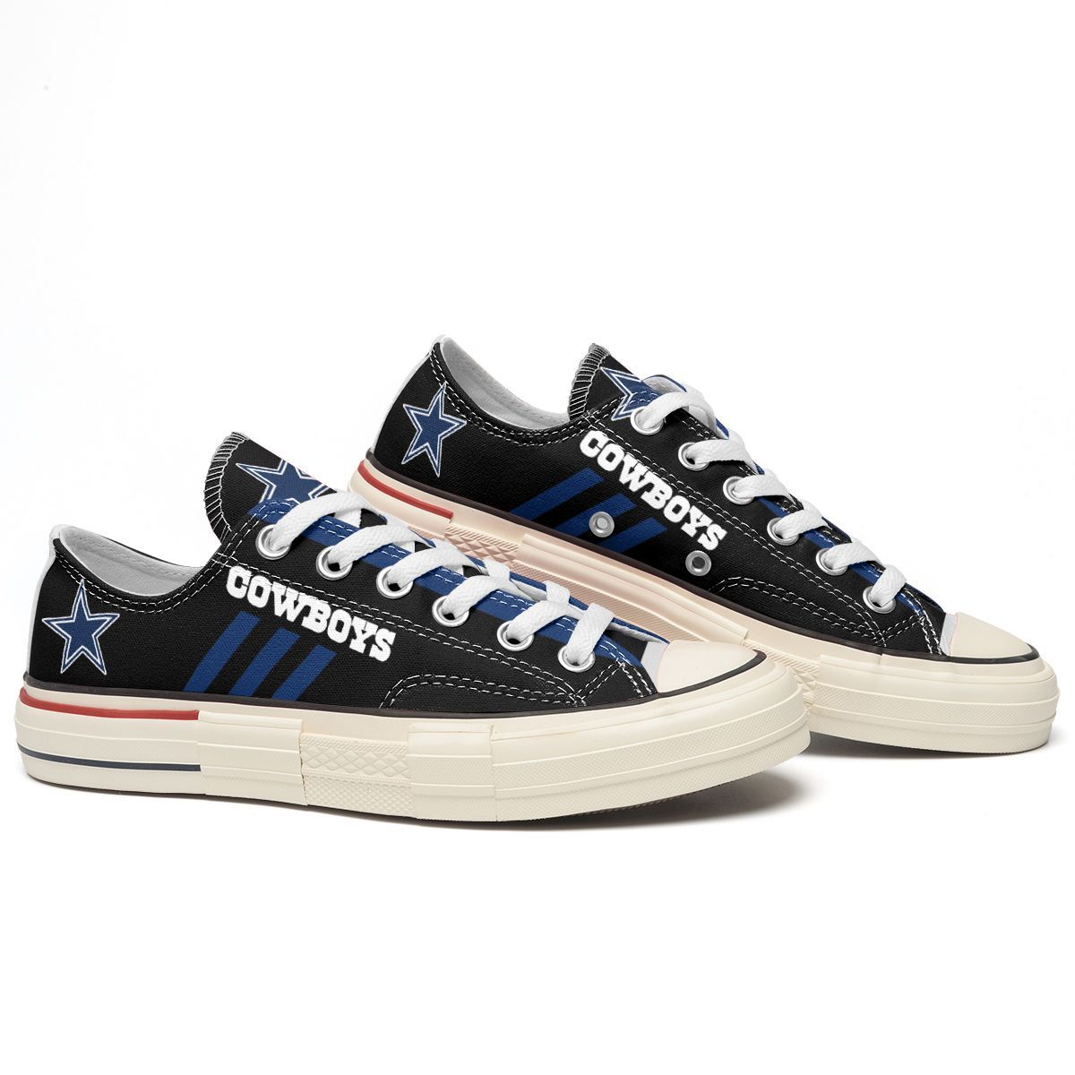 JWFancy Dallas Cowboys Low Top Canvas Sneakers Shoes For Men And Women