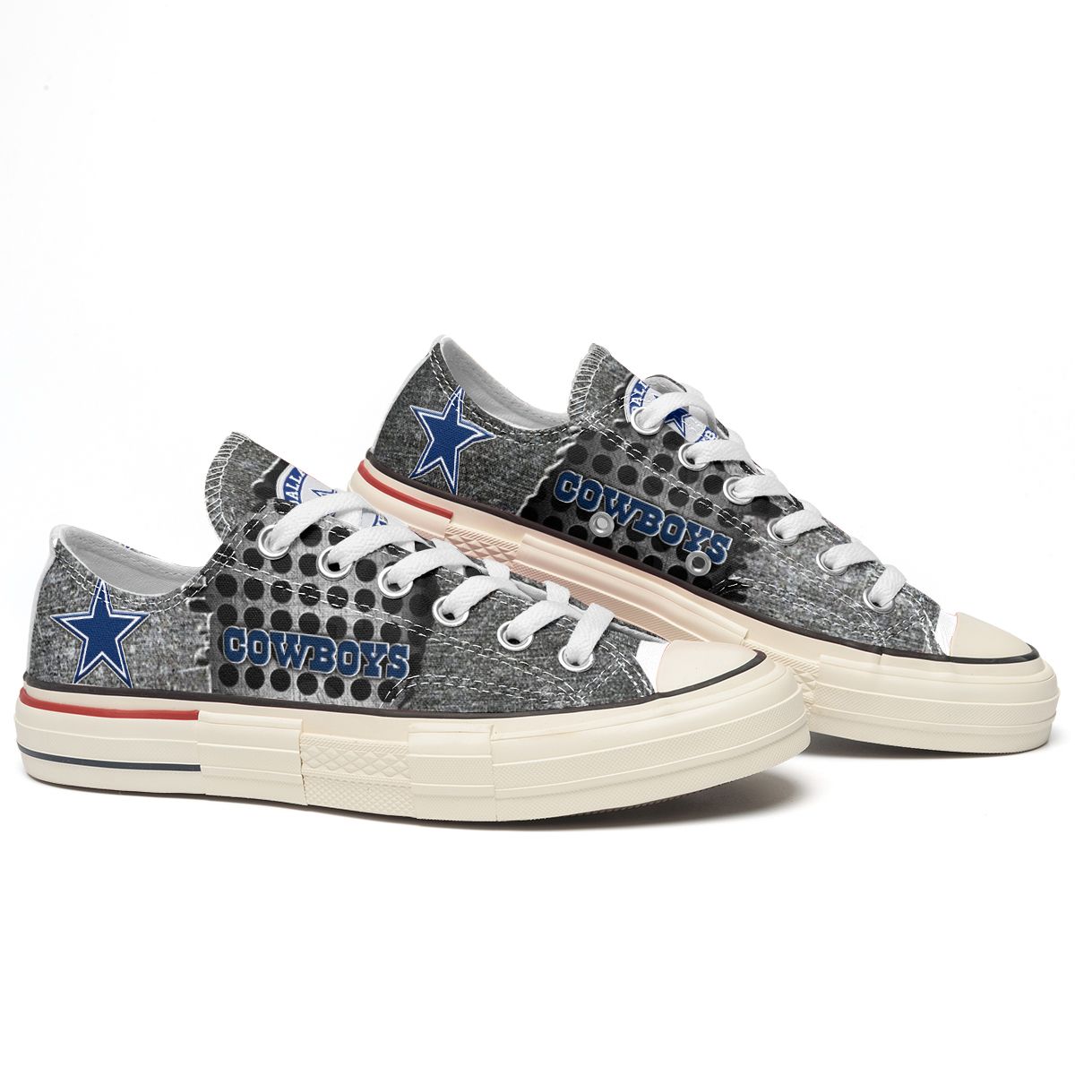 JWFancy Dallas Cowboys Low Top Canvas Sneakers Shoes For Men And Women