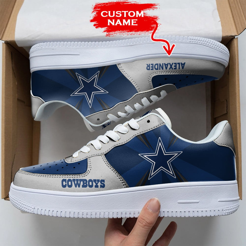 JWFancy Dallas Cowboys NFL Air Low-Top Sneakers Shoes For Men And Women