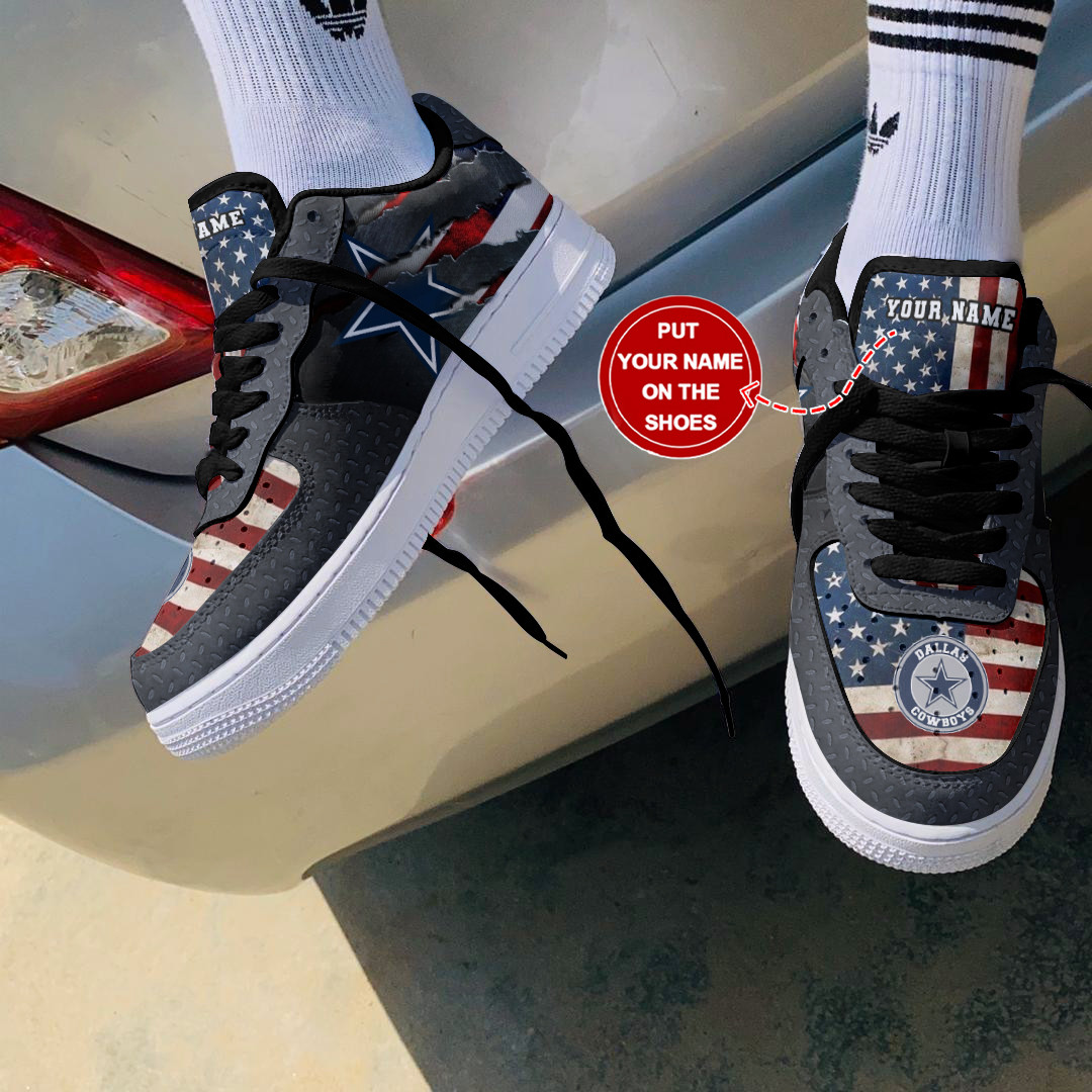 JWFancy Dallas Cowboys NFL Air Low-Top Sneakers Shoes For Men And Women