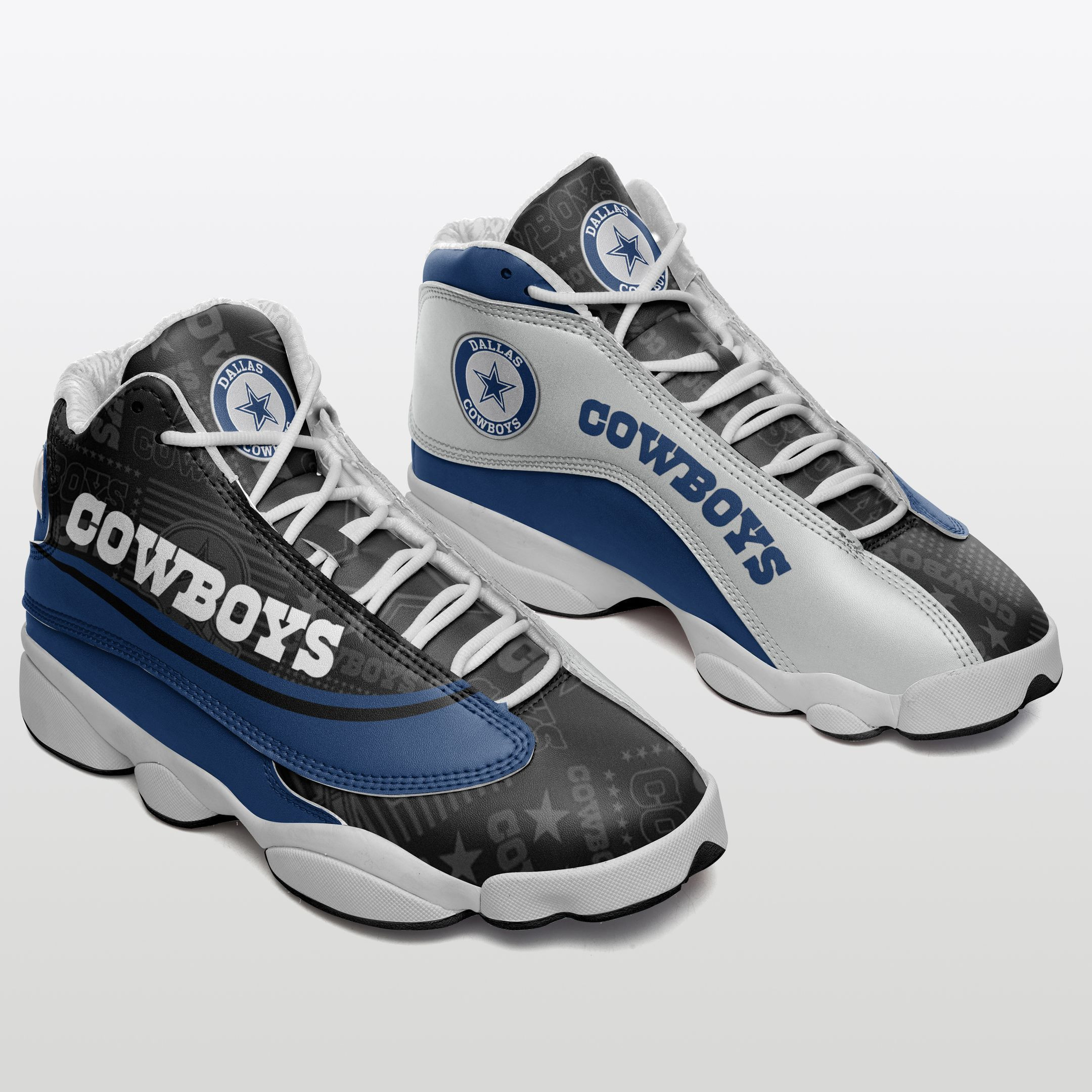 JWFancy Dallas Cowboys NFL AJ13 Sneakers Shoes For Men And Women