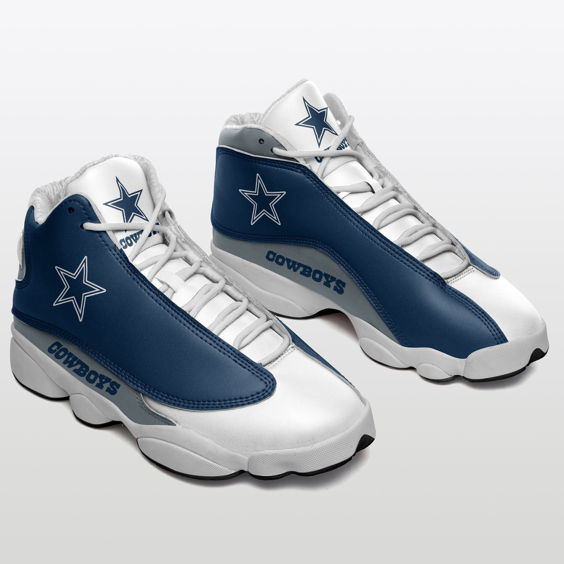 JWFancy Dallas Cowboys NFL AJ13 Sneakers Shoes For Men And Women