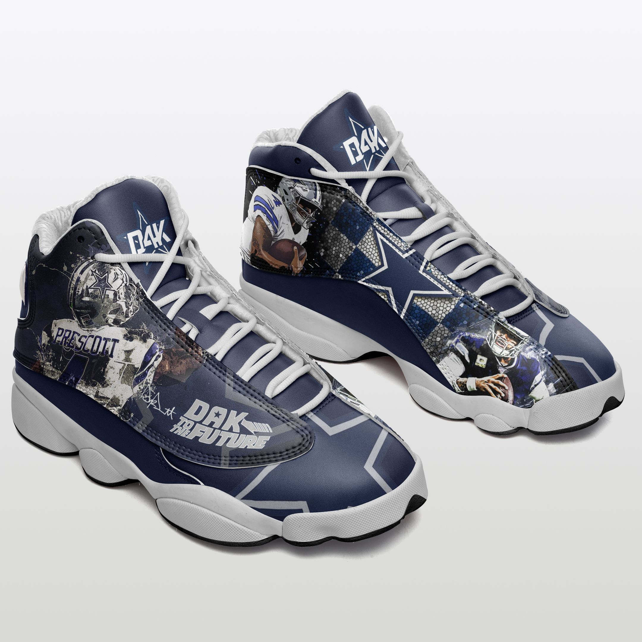 JWFancy Dallas Cowboys NFL AJ13 Sneakers Shoes For Men And Women