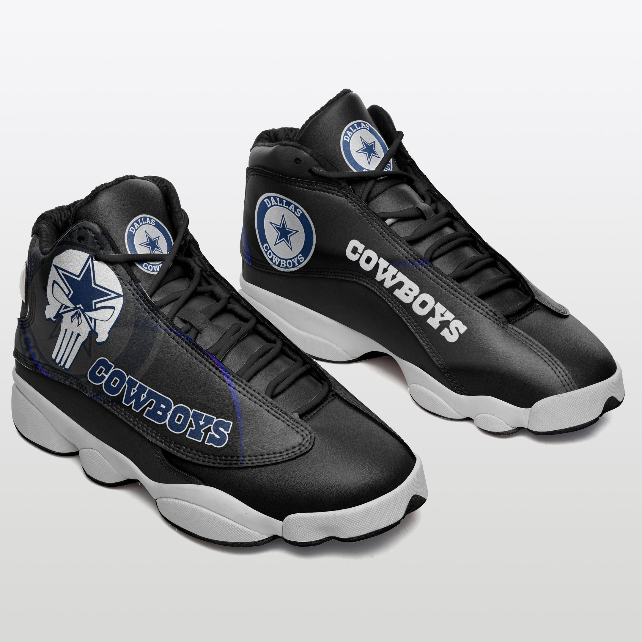 JWFancy Dallas Cowboys NFL AJ13 Sneakers Shoes For Men And Women