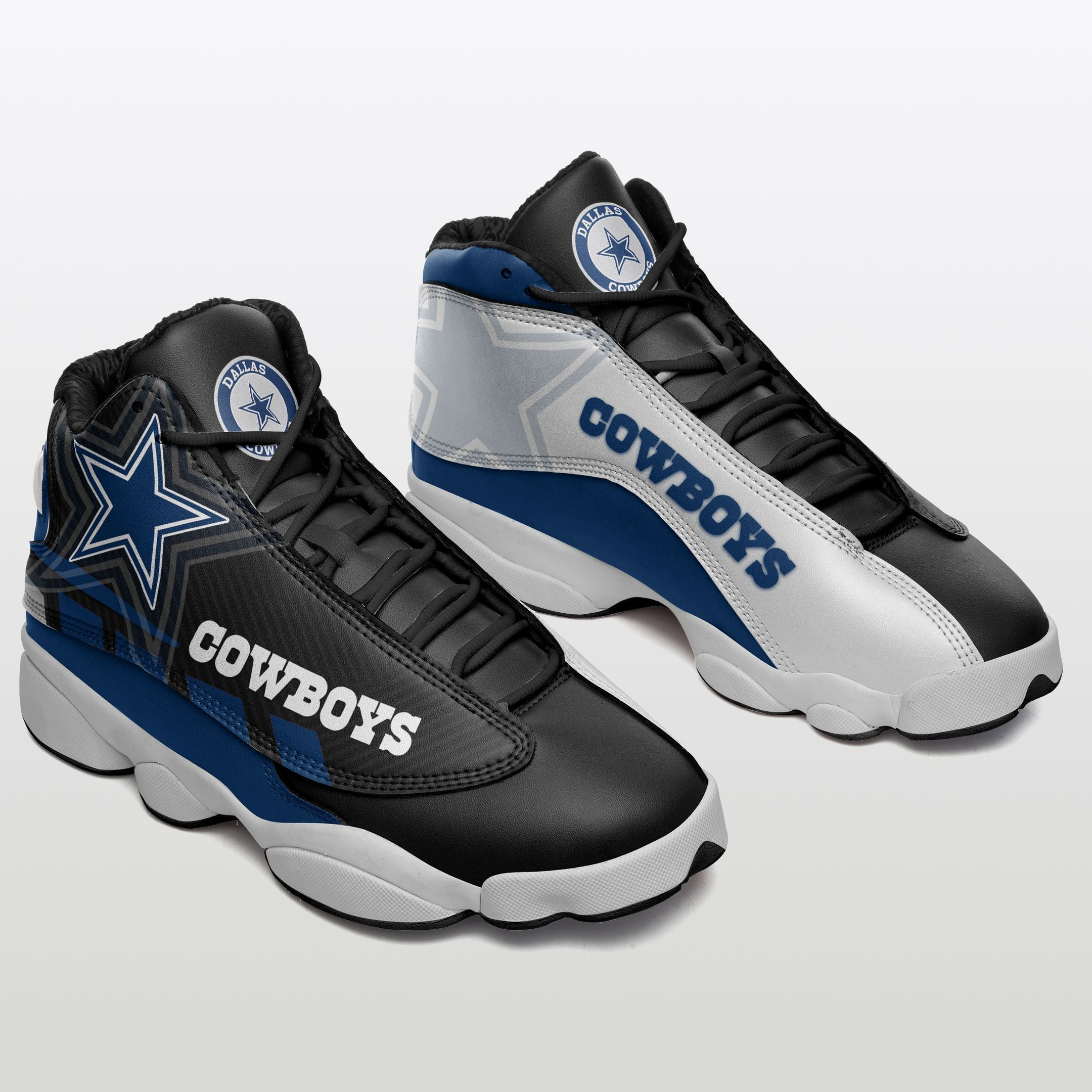 JWFancy Dallas Cowboys NFL AJ13 Sneakers Shoes For Men And Women