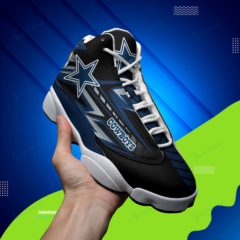 JWFancy Dallas Cowboys NFL AJ13 Sneakers Shoes For Men And Women