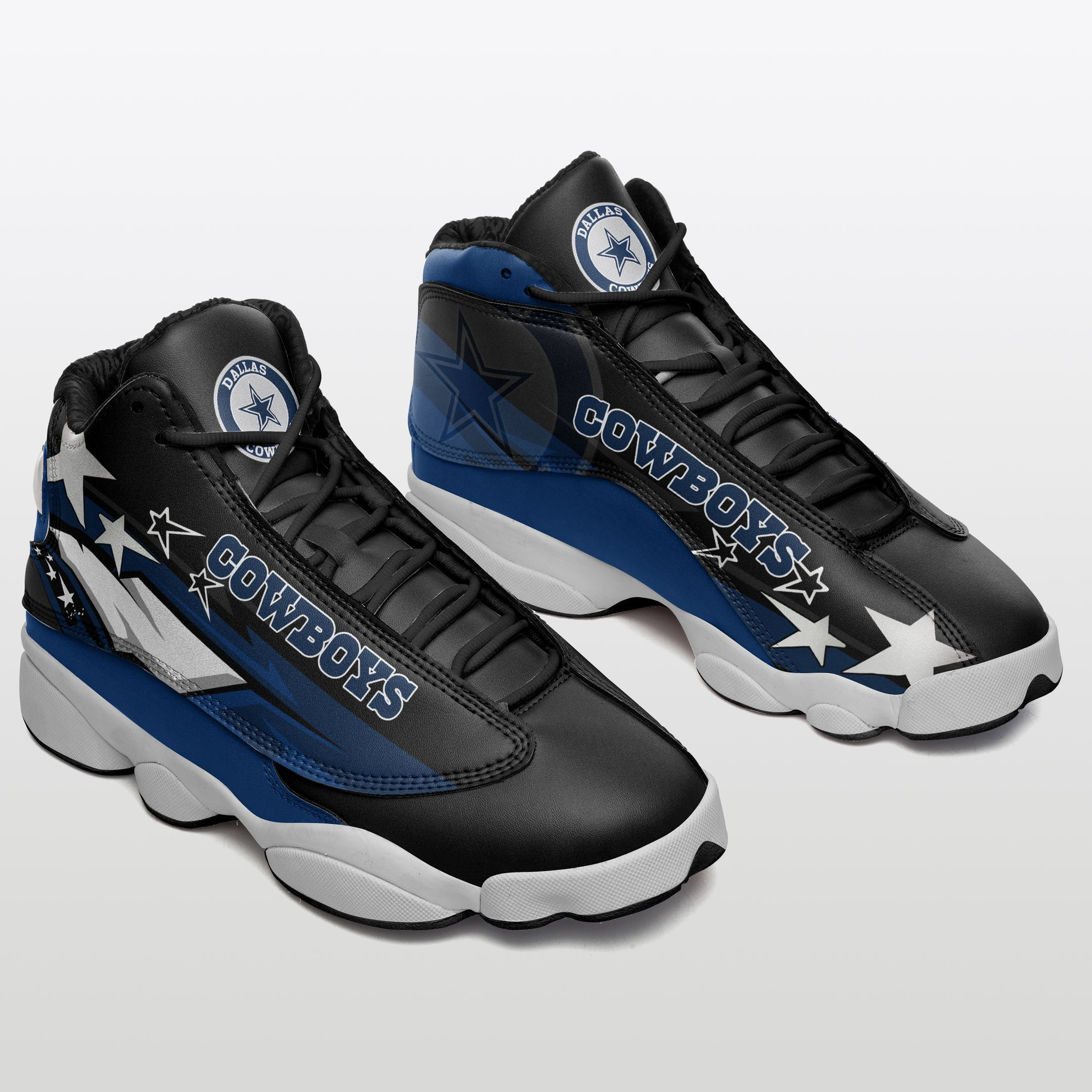 JWFancy Dallas Cowboys NFL AJ13 Sneakers Shoes For Men And Women