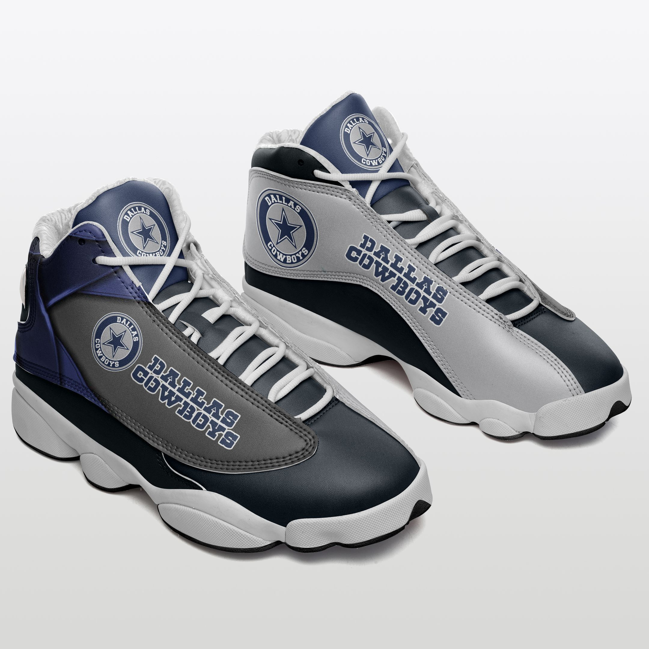 JWFancy Dallas Cowboys NFL AJ13 Sneakers Shoes For Men And Women