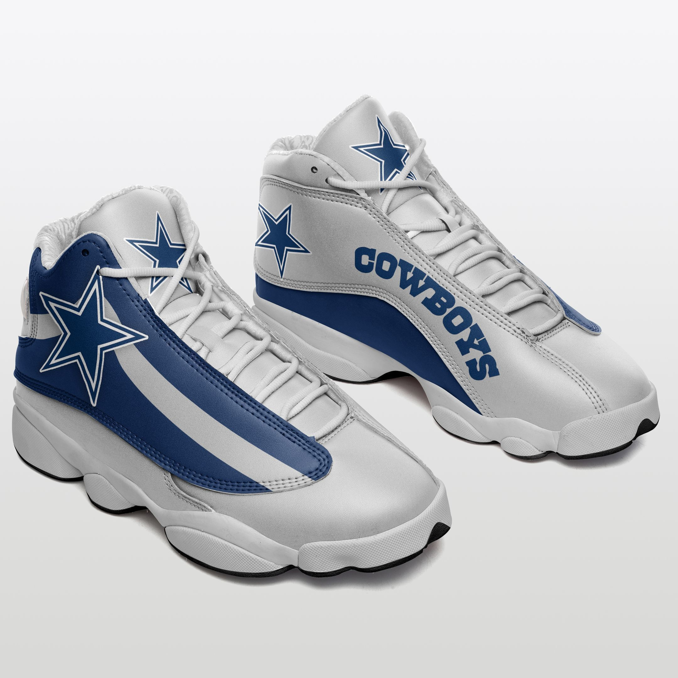 JWFancy Dallas Cowboys NFL AJ13 Sneakers Shoes For Men And Women