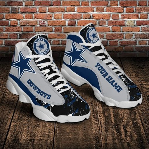 JWFancy Dallas Cowboys NFL AJ13 Sneakers Shoes For Men And Women