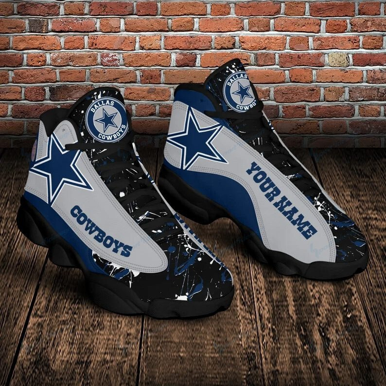JWFancy Dallas Cowboys NFL AJ13 Sneakers Shoes For Men And Women