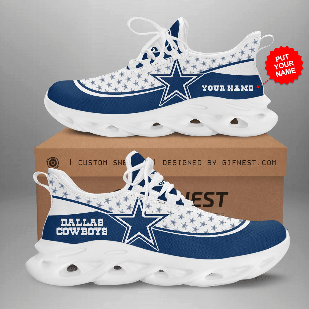 JWFancy Dallas Cowboys NFL Max Soul Shoes Sneakers For Men And Women