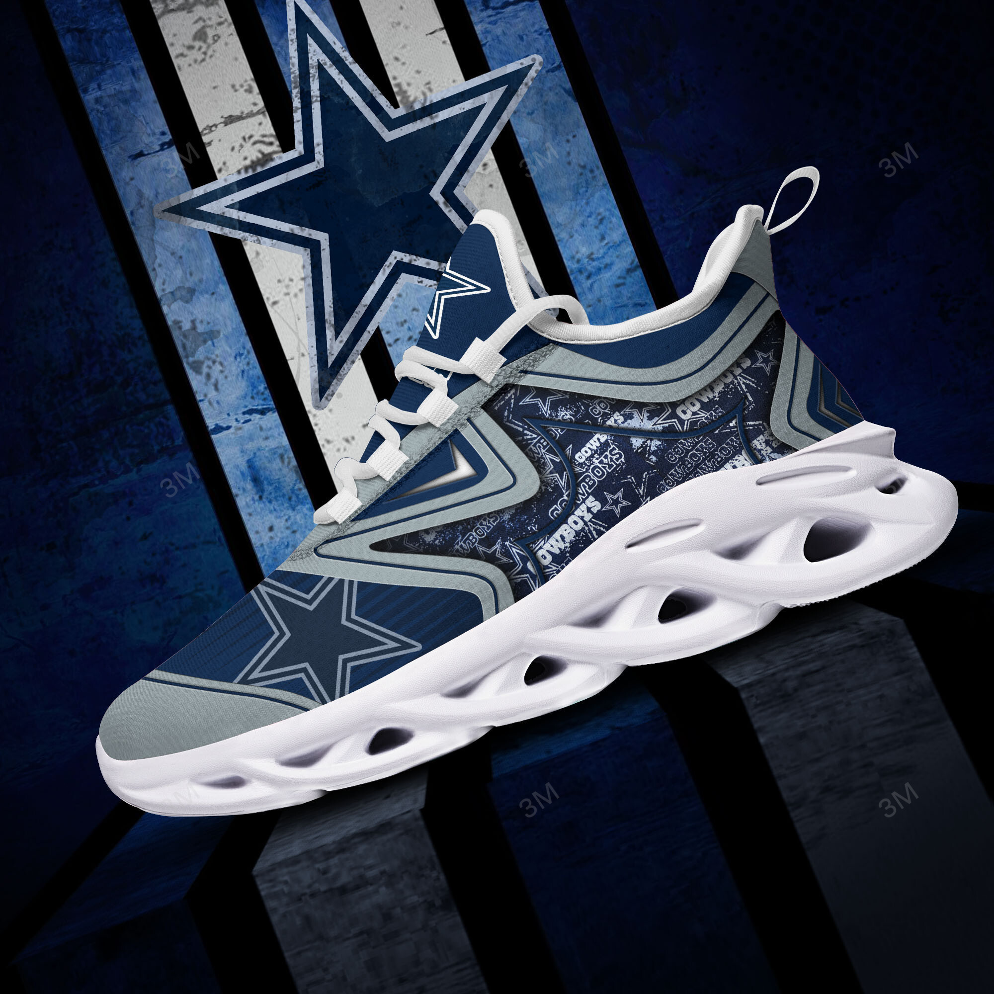 JWFancy Dallas Cowboys NFL Max Soul Shoes Sneakers For Men And Women