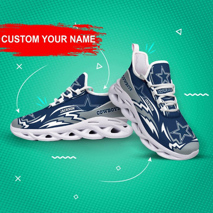 JWFancy Dallas Cowboys NFL Max Soul Shoes Sneakers For Men And Women