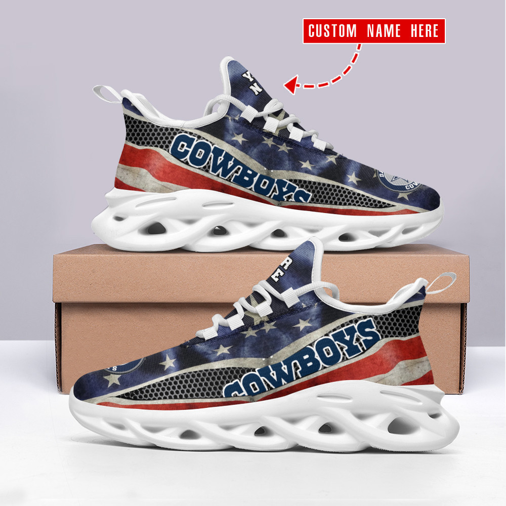 JWFancy Dallas Cowboys NFL Max Soul Shoes Sneakers For Men And Women