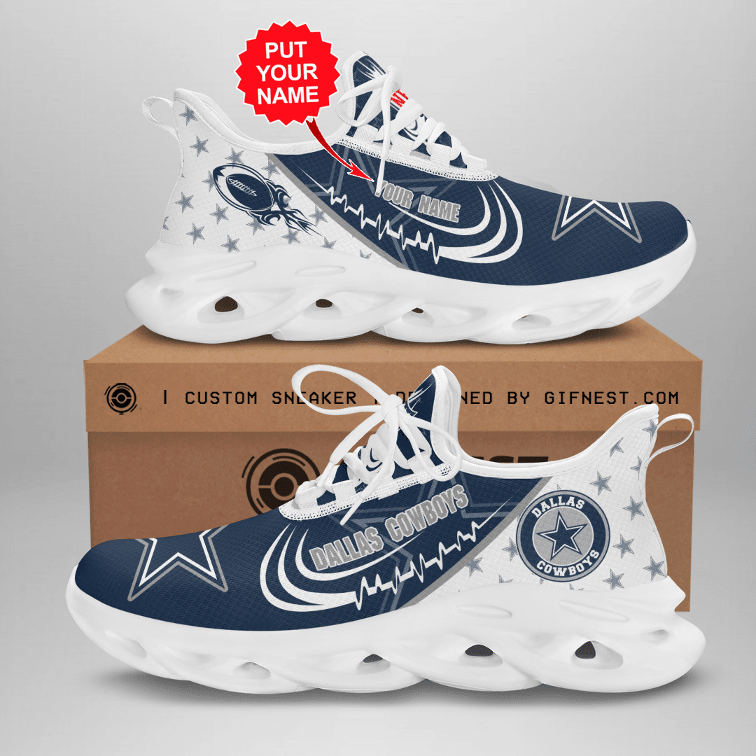 JWFancy Dallas Cowboys NFL Max Soul Shoes Sneakers For Men And Women