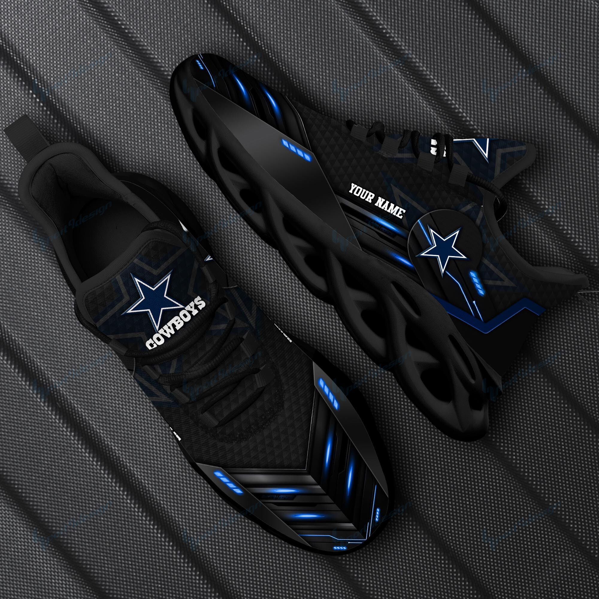 JWFancy Dallas Cowboys NFL Max Soul Shoes Sneakers For Men And Women