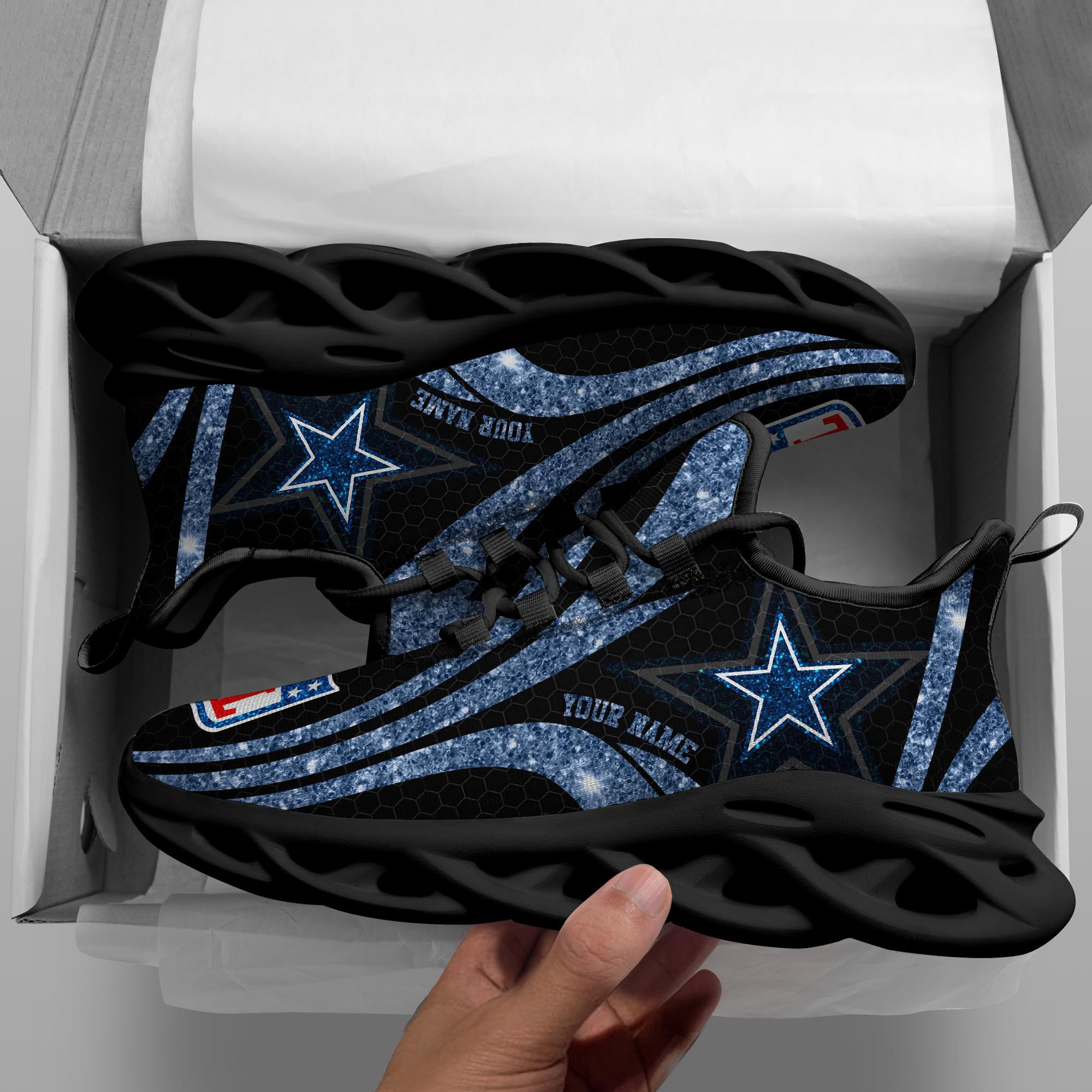 JWFancy Dallas Cowboys NFL Max Soul Shoes Sneakers For Men And Women
