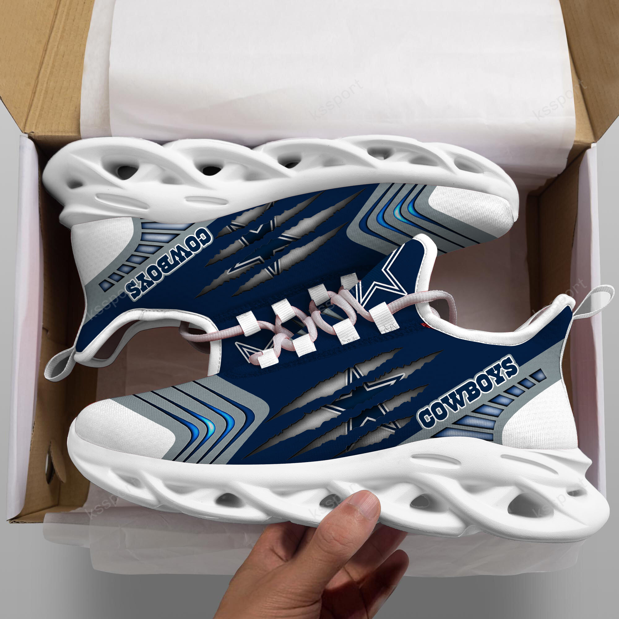 JWFancy Dallas Cowboys NFL Max Soul Shoes Sneakers For Men And Women