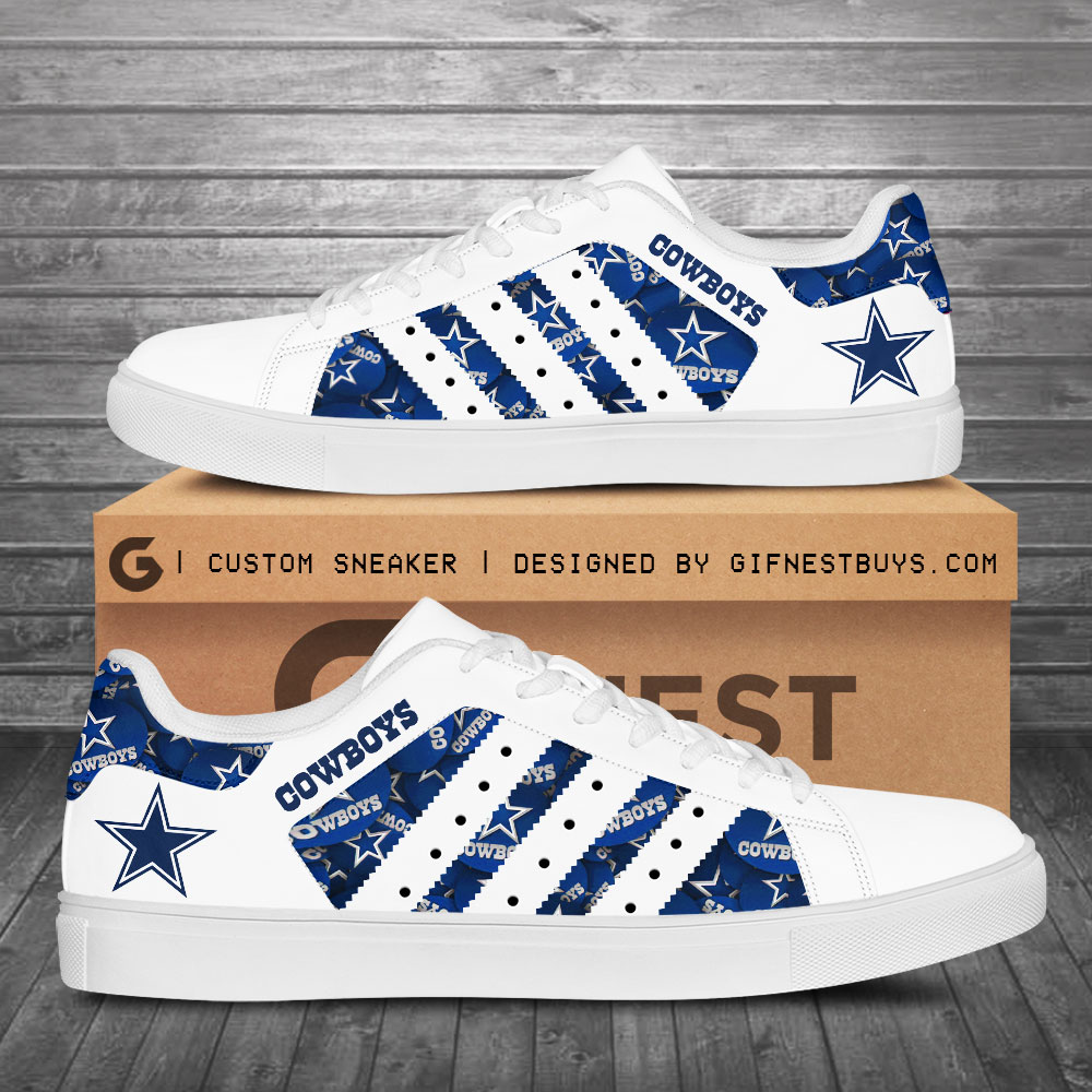 JWFancy Dallas Cowboys Skate Stan Shoes Sneakes For Men And Women