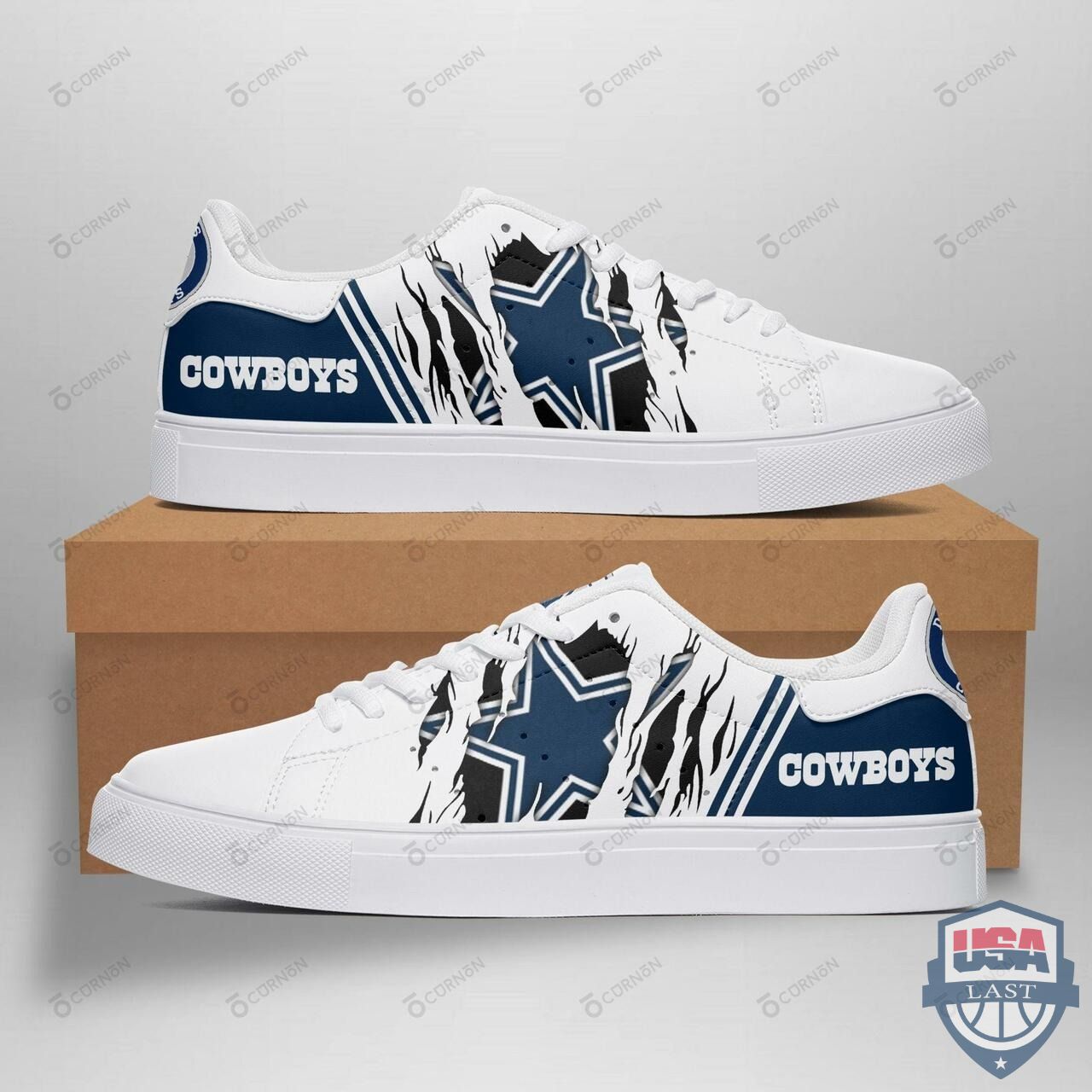 JWFancy Dallas Cowboys Skate Stan Shoes Sneakes For Men And Women