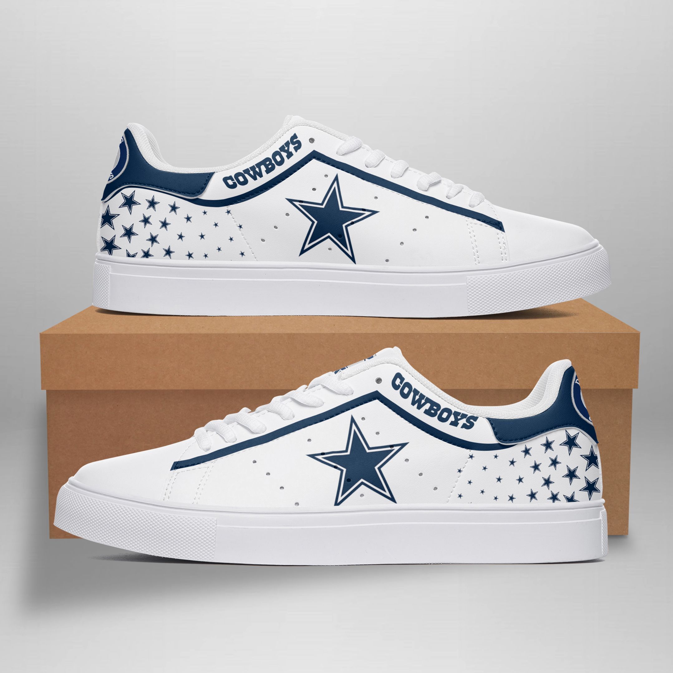 JWFancy Dallas Cowboys Skate Stan Shoes Sneakes For Men And Women