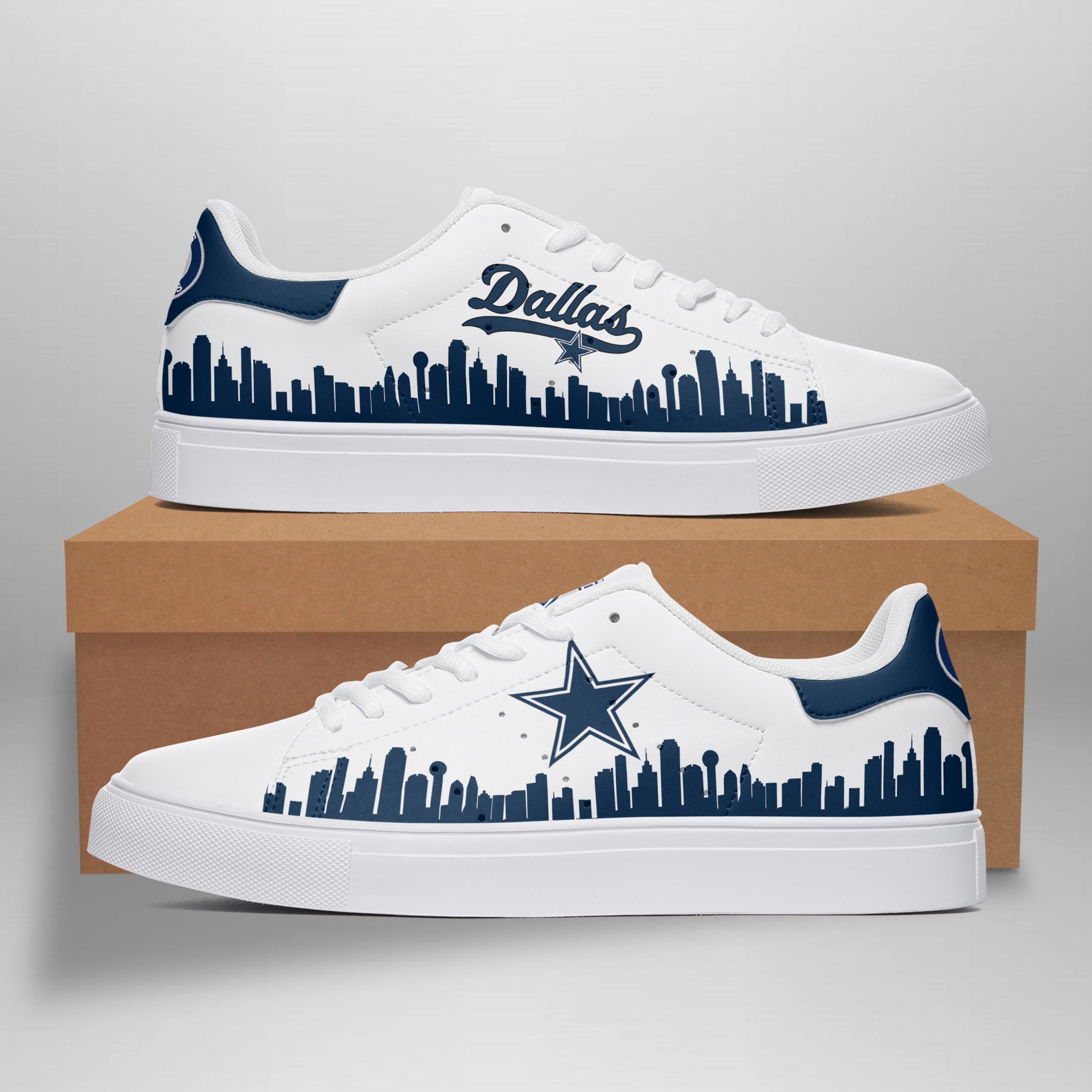 JWFancy Dallas Cowboys Skate Stan Shoes Sneakes For Men And Women