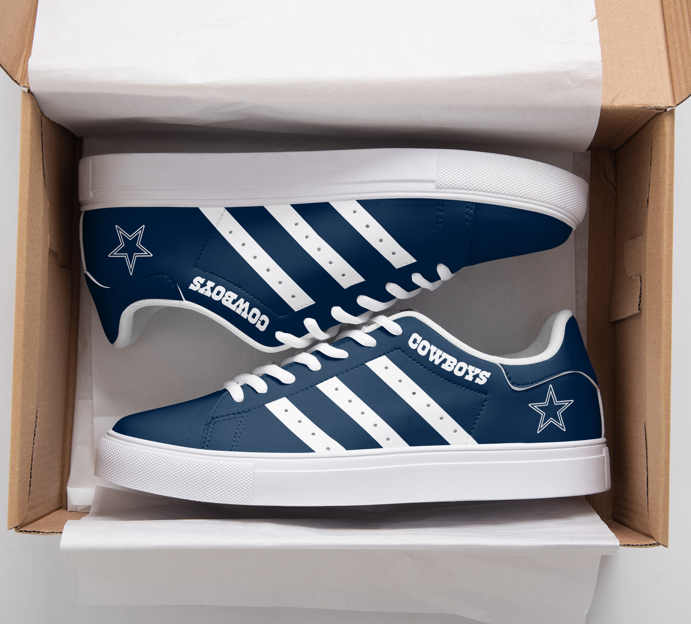 JWFancy Dallas Cowboys Skate Stan Shoes Sneakes For Men And Women