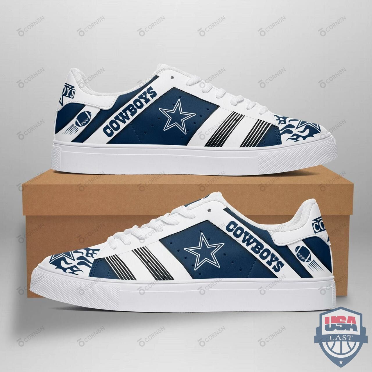 JWFancy Dallas Cowboys Skate Stan Shoes Sneakes For Men And Women