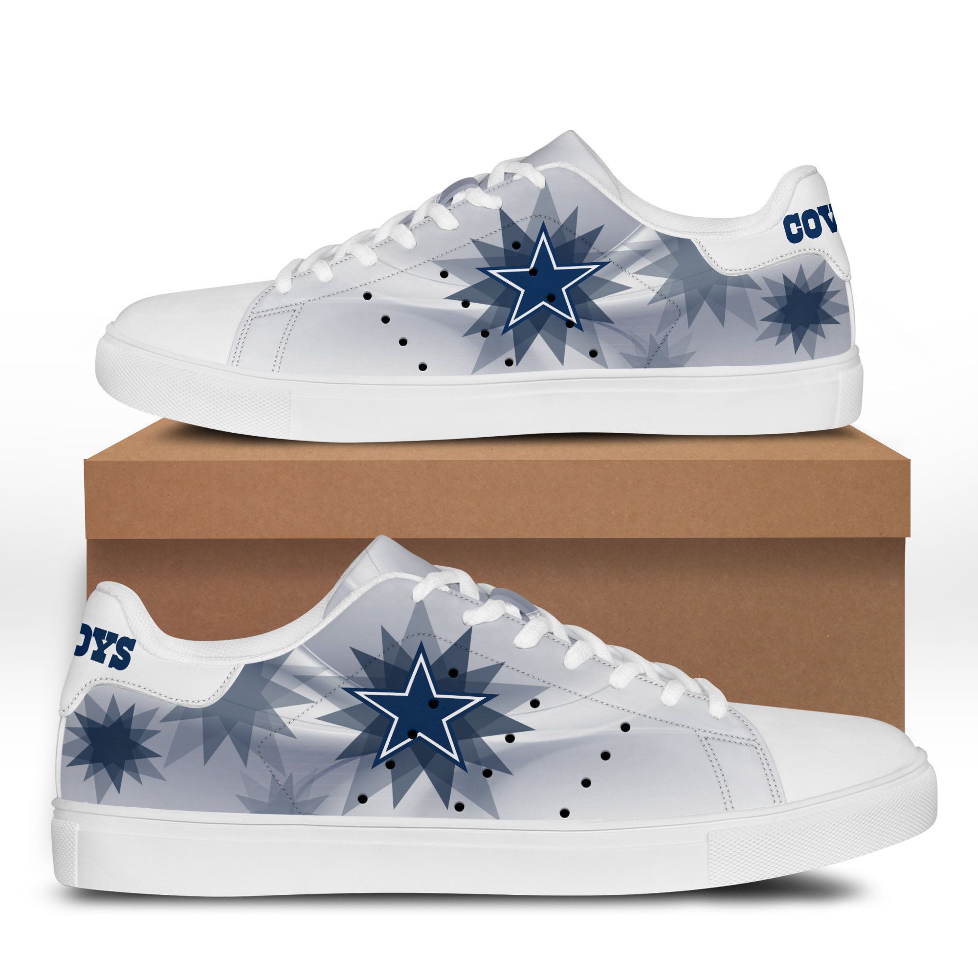 JWFancy Dallas Cowboys Skate Stan Shoes Sneakes For Men And Women