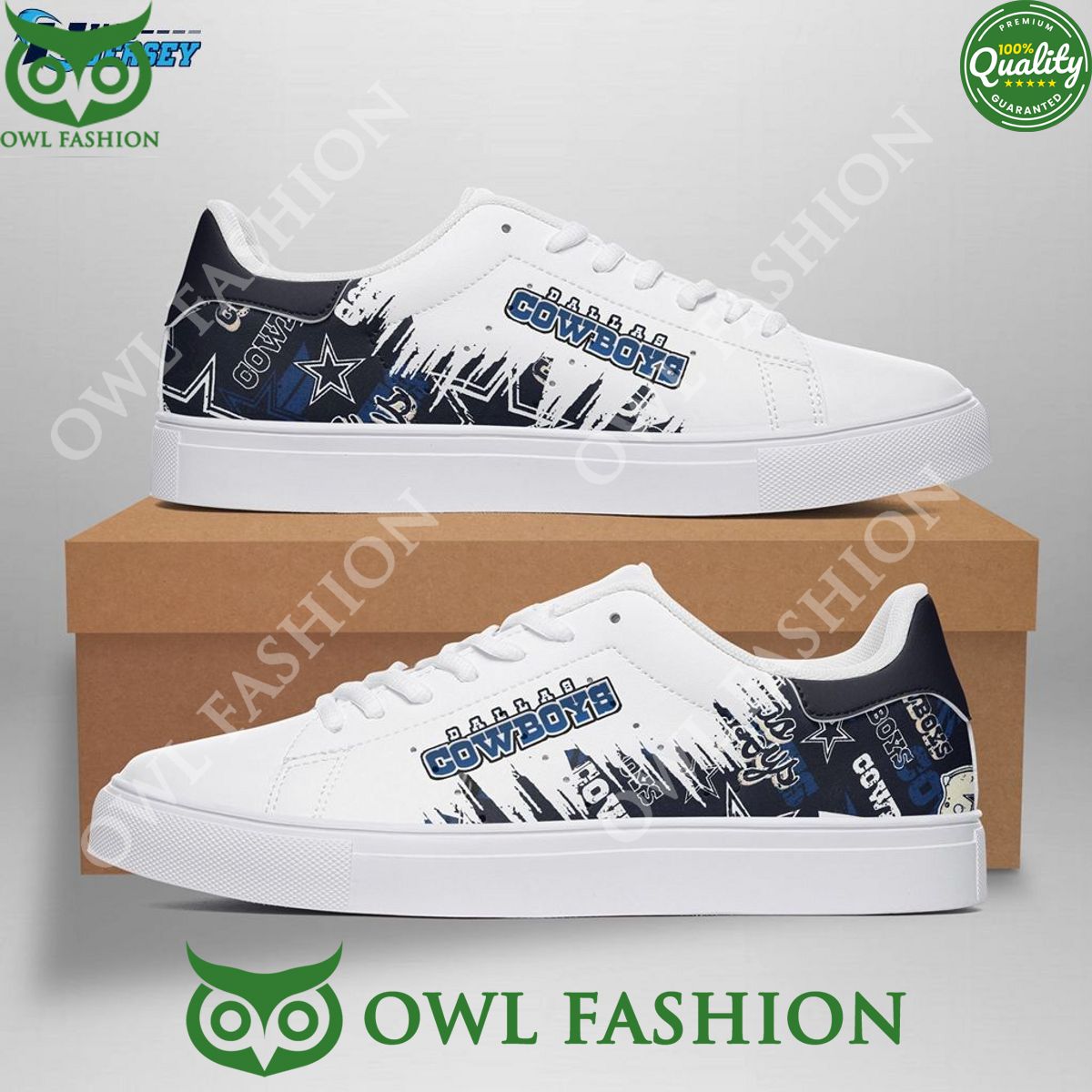 JWFancy Dallas Cowboys Skate Stan Shoes Sneakes For Men And Women
