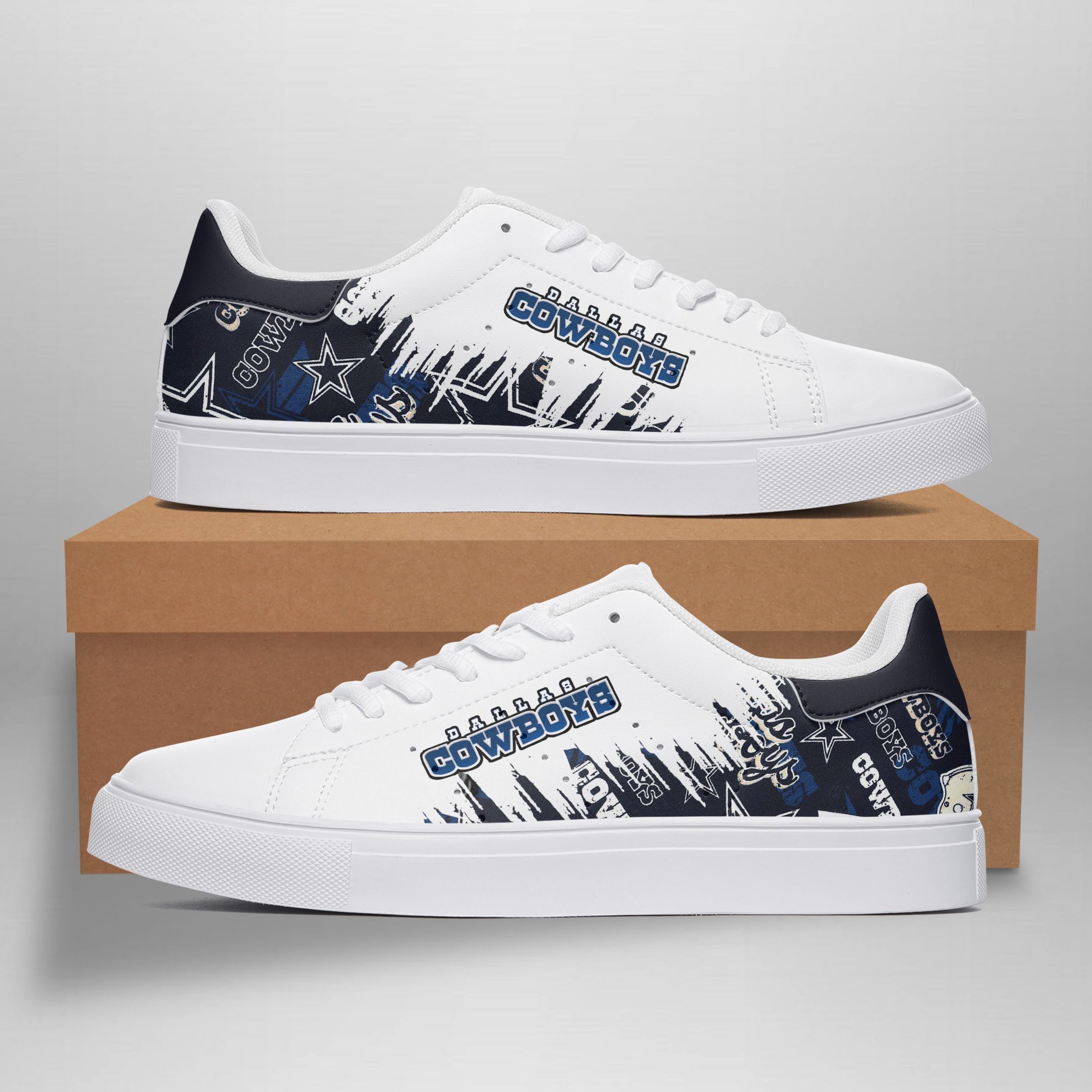 JWFancy Dallas Cowboys Skate Stan Shoes Sneakes For Men And Women