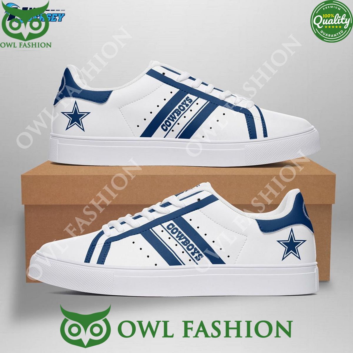 JWFancy Dallas Cowboys Skate Stan Shoes Sneakes For Men And Women