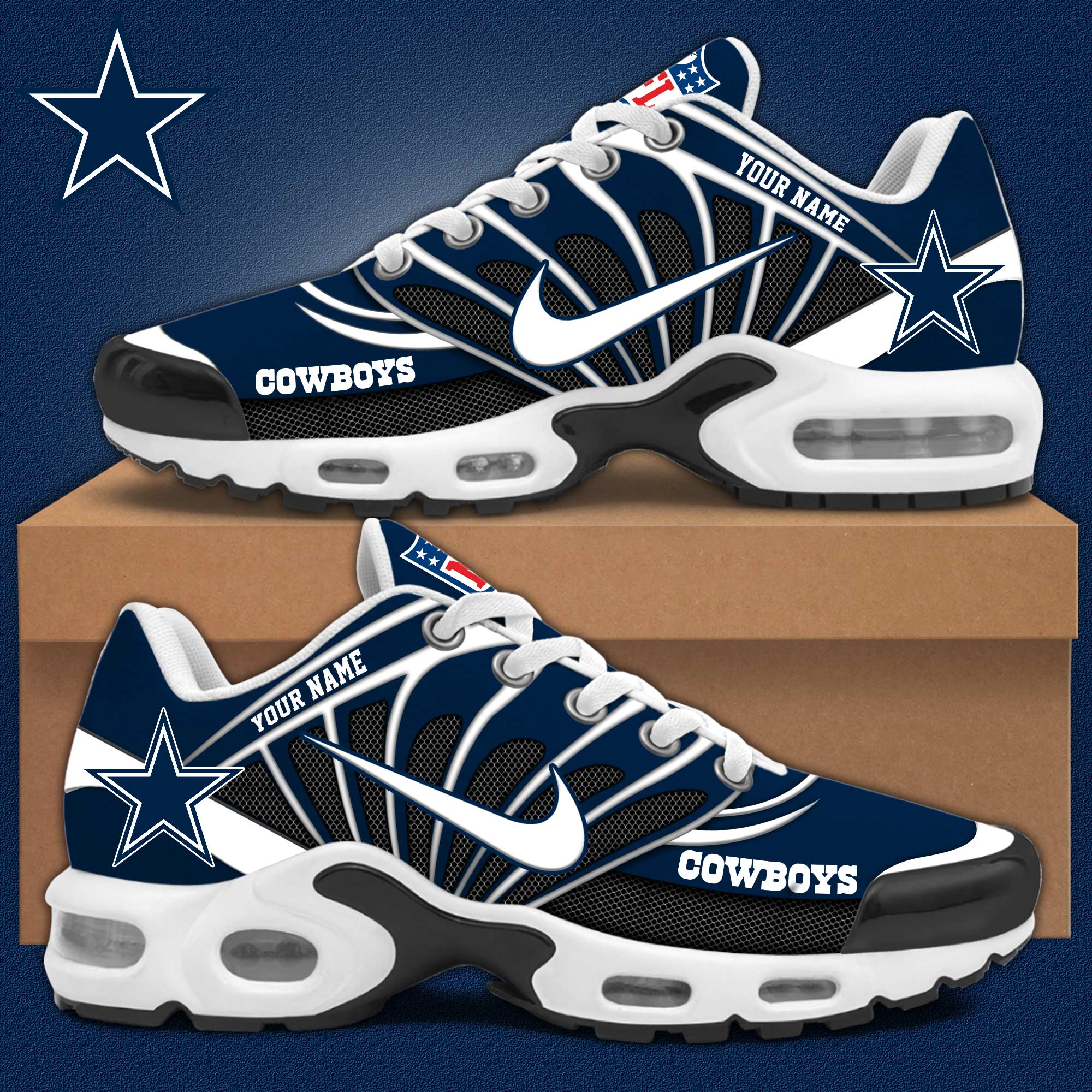 JWFancy Dallas Cowboys TN Shoes Sneakers For Men And Women