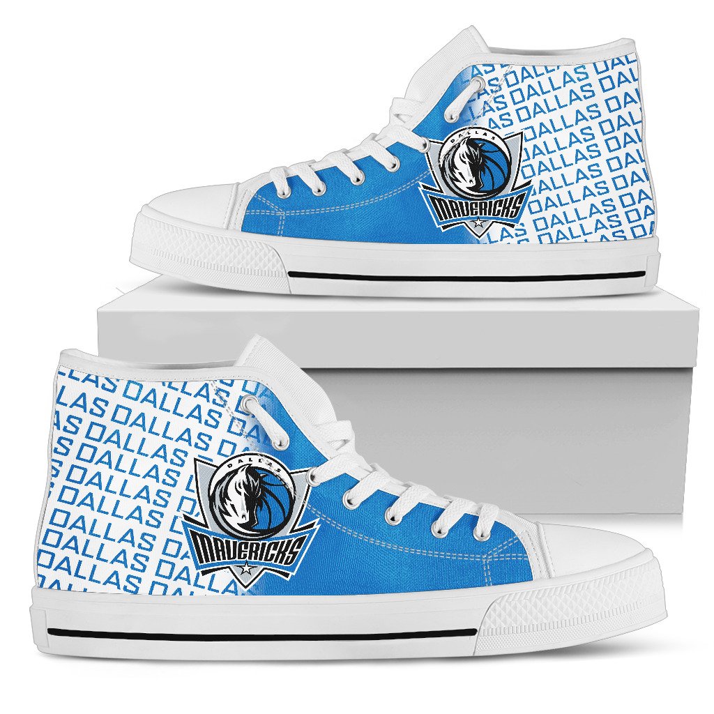 JWFancy Dallas Mavericks High Top Canvas Sneakers Shoes For Men And Women