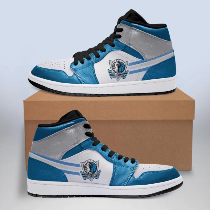 JWFancy Dallas Mavericks NBA AJ1 High Sneakers Shoes For Men And Women