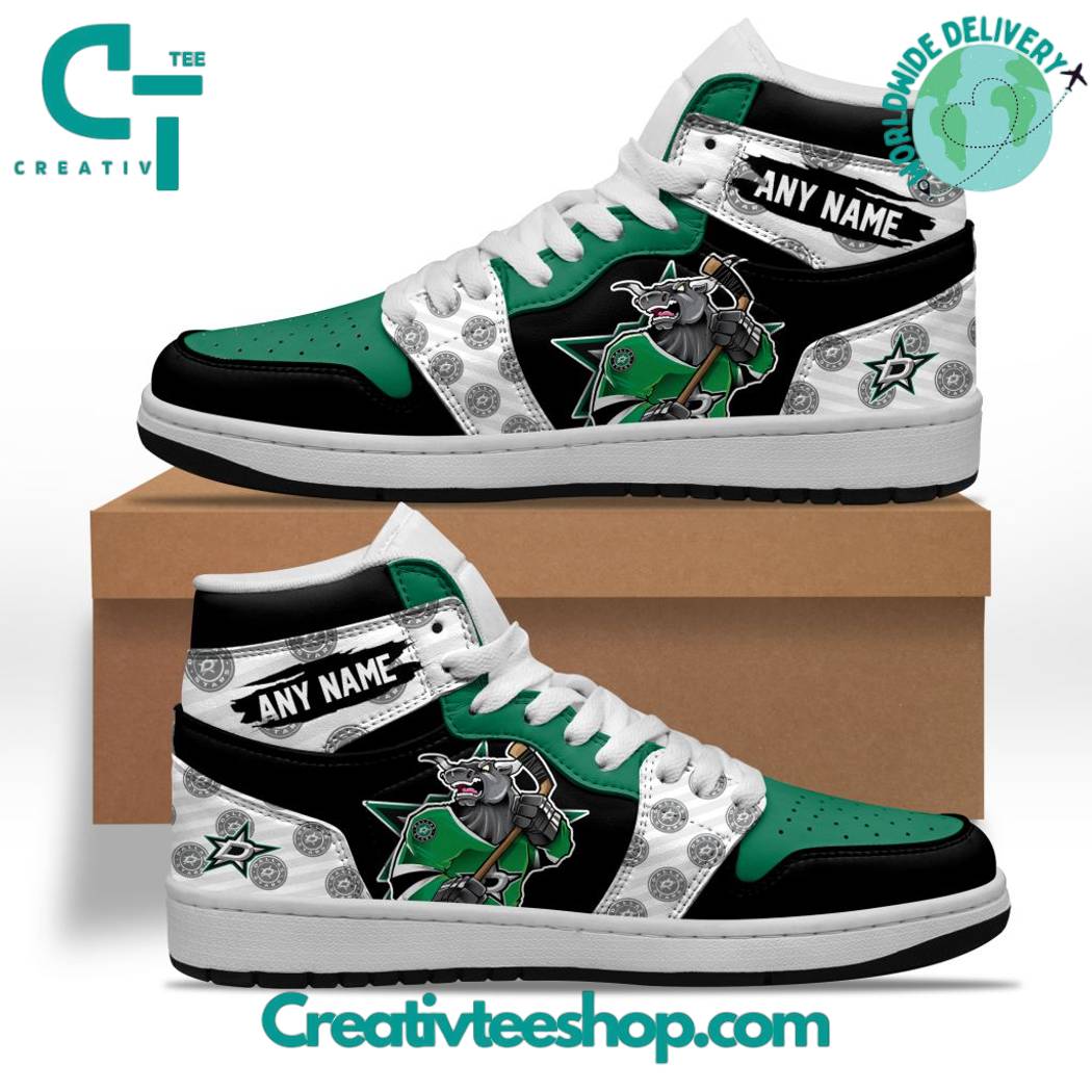 JWFancy Dallas Stars AJ1 High Sneakers Shoes For Men And Women