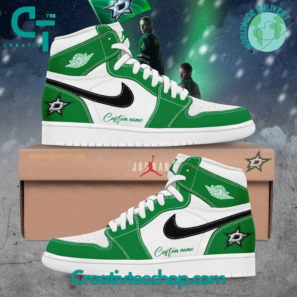 JWFancy Dallas Stars AJ1 High Sneakers Shoes For Men And Women