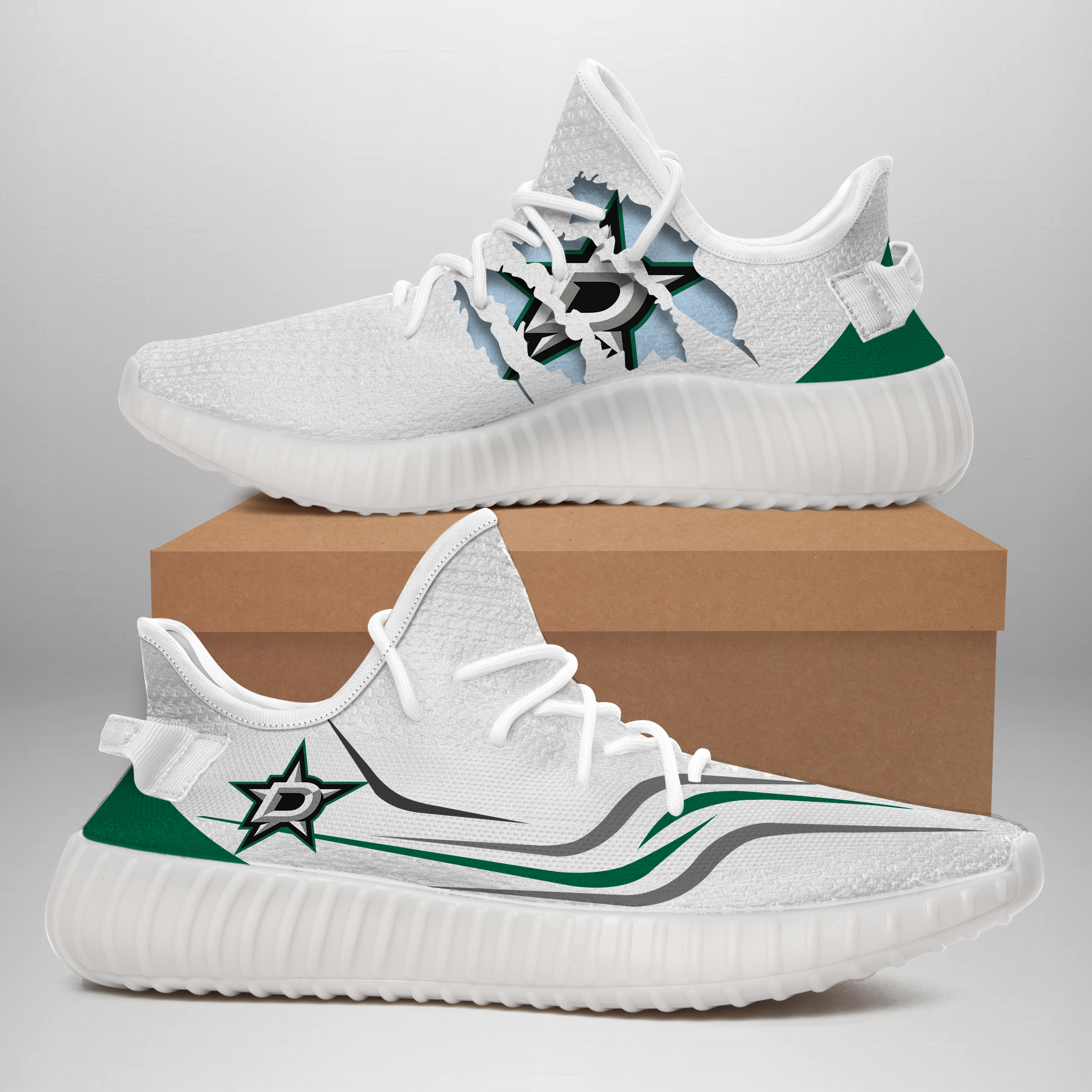 JWFancy Dallas Stars Yeezy Boost Shoes For Men And Women