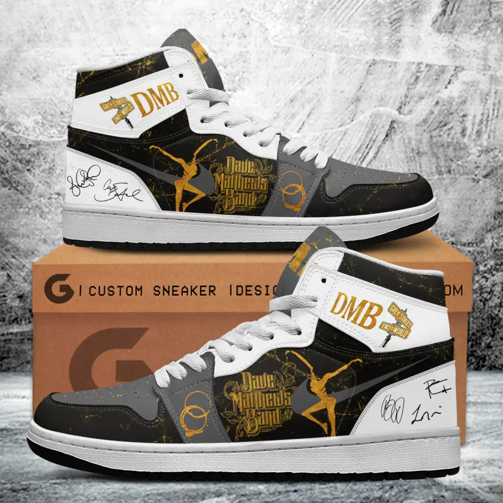 JWFancy Dave Matthews Band AJ1 High Sneakers Shoes For Men And Women