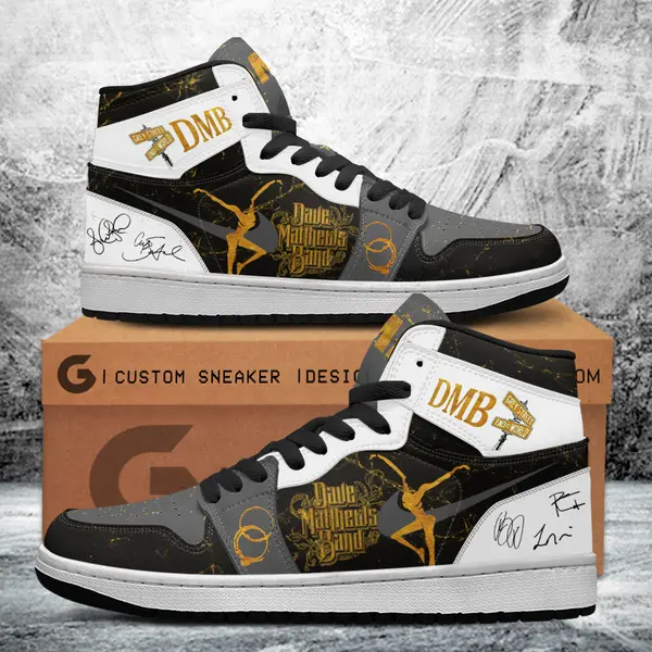 JWFancy Dave Matthews Band AJ1 High Sneakers Shoes For Men And Women