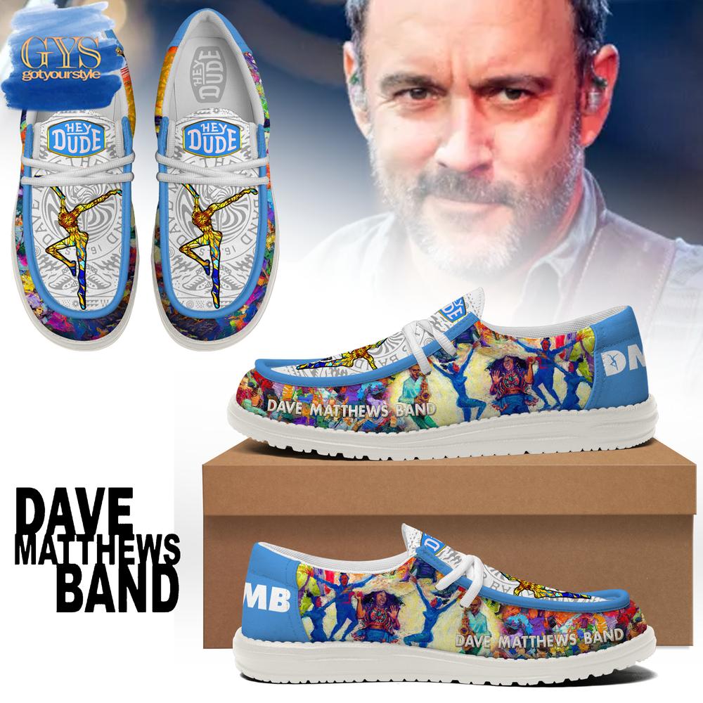JWFancy Dave Matthews Band Hey Dude Shoes Wally Men's Lace Up Loafers Comfortable For Men And Women