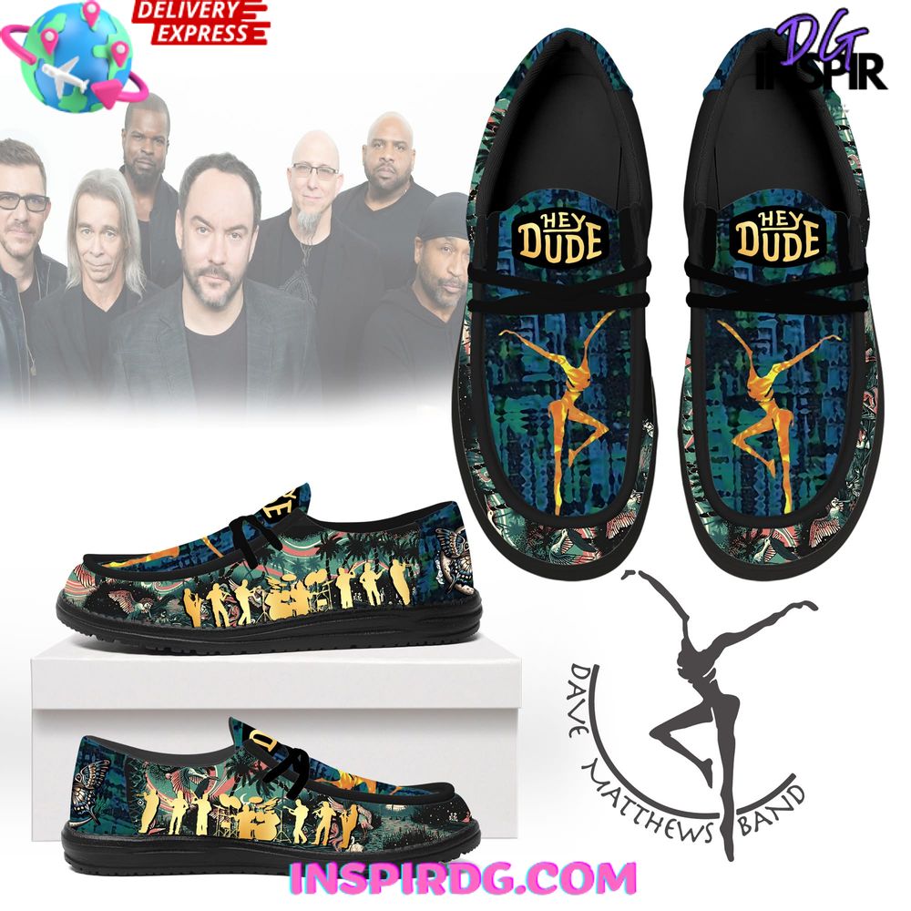 JWFancy Dave Matthews Band Hey Dude Shoes Wally Men's Lace Up Loafers Comfortable For Men And Women
